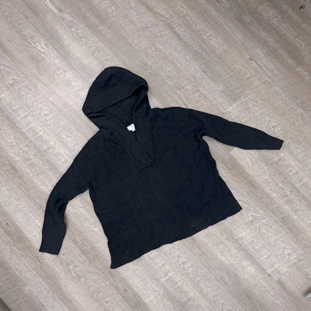 SOFT oversized black hoodie sweater Aerie Sz XS